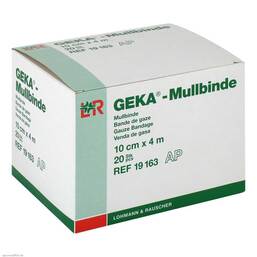 Abbildung: Mullbinden Geka 10cmx4m Binden, 20 St PZN 01568530