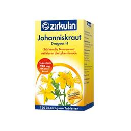 Abbildung: Zirkulin Johanniskraut Dragees H Überzogene Tabletten, 120 St PZN 01569771
