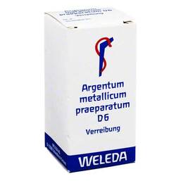 Abbildung: Argentum metallicum Präparat D 6 Trituration Trituration, 20 g PZN 01571940