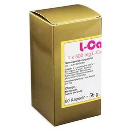 Abbildung: L-Carnitin 1 x 500 mg Kapsel Kapseln, 90 St PZN 01586769