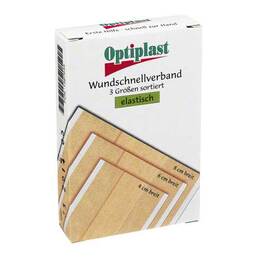 Abbildung: Optiplast Wundschnellverband elastisch 3 Größe sortiert Pflaster, 10 St PZN 01587645