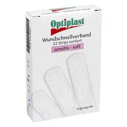 Abbildung: Optiplast Strips Sensitiv Pflaster, 22 St PZN 01587668