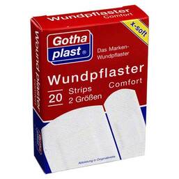 Abbildung: Gothaplast Wundpflaster comfort 2 Größen Pflaster, 20 St PZN 01589762