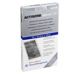 Abbildung: Actisorb 220 Silver 19x10,5 10 St, Kompressen PZN 01591167