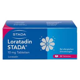 Abbildung: Loratadin STADA 10 mg Tabletten Tabletten, 50 St PZN 01592451