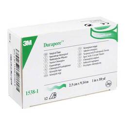 Abbildung: Durapore Silkpflaster 2,5cmx9,1m Rollen 12 St, Pflaster PZN 01593551 