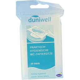 Abbildung: Duniwell WC Papiersitze 10 St PZN 01595082