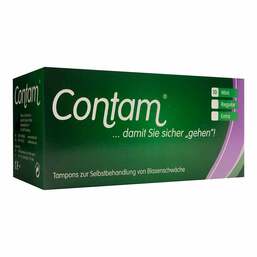 Abbildung: Contam Vaginaltampon mini 10 St, Tampon PZN 01595283