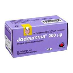 Abbildung: Jodgamma 200 Filmtabletten Filmtabletten, 100 St PZN 01595567