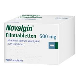 Abbildung: Novalgin Filmtabletten 50 St, Filmtabletten PZN 01599654