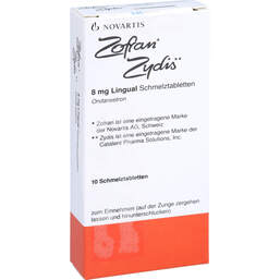 Abbildung: Zofran 8 mg Zydis lingual Schmelztabletten 10 St, Schmelztabletten PZN 01604409