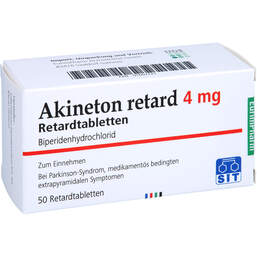 Abbildung: Akineton retard Tabletten 50 St, Retard-Tabletten PZN 01607721