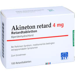 Abbildung: Akineton retard Tabletten 100 St, Retard-Tabletten PZN 01607744