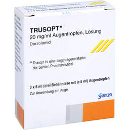 Abbildung: Trusopt Augentropfen 3X5 ml, Augentropfen PZN 01607968