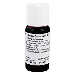 Abbildung: Melissa Cupro Culta D 2 Dilution 50 ml, Dilution PZN 01613905