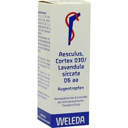 Abbildung: Aesculus Cortex D 30 / Lavandula D 6 aa Augentropfen Augentropfen, 10 ml PZN 01615270