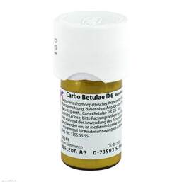 Abbildung: Carbo Betulae D 6 Trituration 20 g, Trituration PZN 01615784