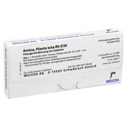 Abbildung: Arnica Planta Tota RH D 30 Ampullen Ampullen, 8X1 ml PZN 01618363