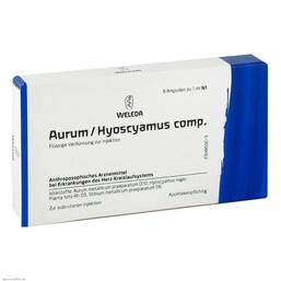 Abbildung: Aurum / Hyoscyamus comp. Ampullen 8X1 ml, Ampullen PZN 01618972