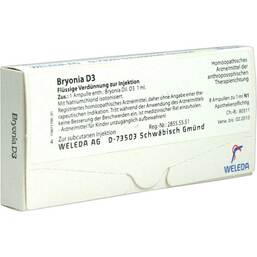 Abbildung: Bryonia D 3 Ampullen Ampullen, 8X1 ml PZN 01619724