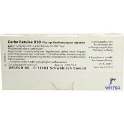 Abbildung: Carbo Betulae D 30 Ampullen 8X1 ml, Ampullen PZN 01620147