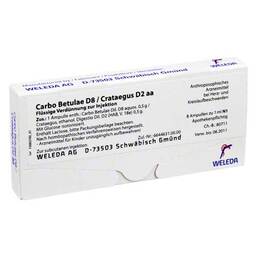 Abbildung: Carbo Betulae D8 / Crataegus D2 aa Ampullen Ampullen, 8X1 ml PZN 01620176
