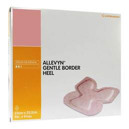 Abbildung: Allevyn Gentle Border Heel Verband 5 St, Verband PZN 01620182