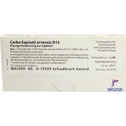 Abbildung: Carbo Equiseti arvensis D 15 Ampullen 8X1 ml, Ampullen PZN 01620242