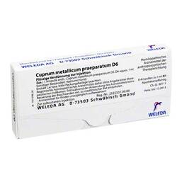 Abbildung: Cuprum metallicum praeparatum D 6 Ampullen Ampullen, 8X1 ml PZN 01621454