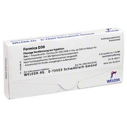 Abbildung: Formica D 30 Ampullen 8X1 ml, Ampullen PZN 01622577