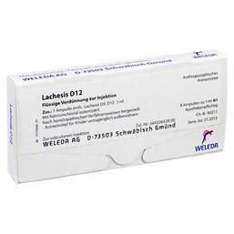 Abbildung: Lachesis D 12 Ampullen Ampullen, 8X1 ml PZN 01623594