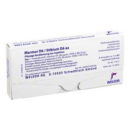 Abbildung: Marmor D 6 / Stibium D 6 aa Ampullen 8X1 ml, Ampullen PZN 01624145
