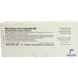 Abbildung: Mercurius vivus nat. D 6 Ampullen 8X1 ml, Ampullen PZN 01624346