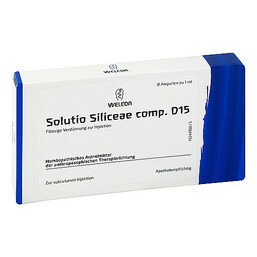 Abbildung: Solutio Siliceae comp. D 15 Ampullen 8X1 ml, Ampullen PZN 01626405