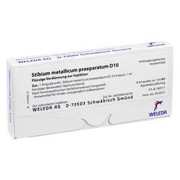 Abbildung: Stibium metallicum praeparatum D 10 Ampullen 8X1 ml, Ampullen PZN 01626776
