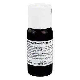 Abbildung: Quercus ethanol. Decoctum Urtinktur = D 1 Dilution 50 ml, Dilution PZN 01629467