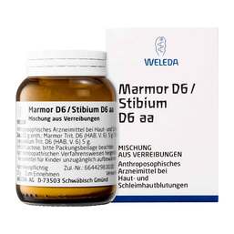 Abbildung: Marmor D 6 / Stibium D 6 aa Trituration 50 g, Trituration PZN 01630648