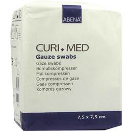 Abbildung: Mullkompressen 7,5x7,5 cm unsteril 8-lagig Kompressen, 100 St PZN 01651320