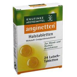 Abbildung: Anginetten Halstabletten Lutschtabletten, 24 St PZN 01654092