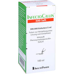Abbildung: Infectocillin 300 Saft Trockensaft 100 ml, Trockensaft PZN 01658374