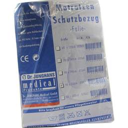 Abbildung: Matratzen Schutzbezug Folie 0,1mm 90x200cm weiß 1 St PZN 01660359