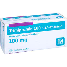 Abbildung: Trimipramin 100 1A Pharma Tabletten 50 St, Tabletten PZN 01664222