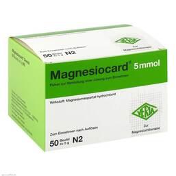 Abbildung: Magnesiocard 5 mmol Pulver Pulver zur Herstellung einer Lösung zum Einnehmen, 50 St PZN 01667864