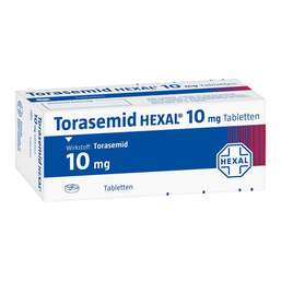 Abbildung: Torasemid Hexal 10 mg Tabletten 100 St, Tabletten PZN 01671423