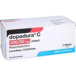 Abbildung: Dopadura C 200 / 50 mg retard 100 St, Retard-Tabletten PZN 01672523