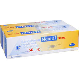 Abbildung: Sandimmun Neoral 50 mg Weichkapseln 100 St, Weichkapseln PZN 01688814
