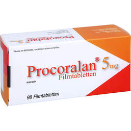 Abbildung: Procoralan 5 mg Filmtabletten 98 St, Filmtabletten PZN 01689110