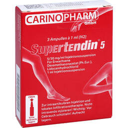 Abbildung: Supertendin 5 Ampullen 3X1 ml, Ampullen PZN 01690395