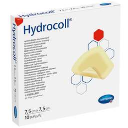 Abbildung: Hydrocoll Wundverband 7,5x7,5 cm Kompressen, 10 St PZN 01690656