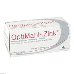 Abbildung: Optimahl Zink 15 mg Tabletten Tabletten, 50 St PZN 01691495